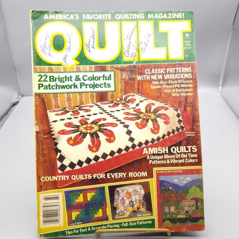 Vintage Craft Patterns, QUILT Magazine, Winter 1986